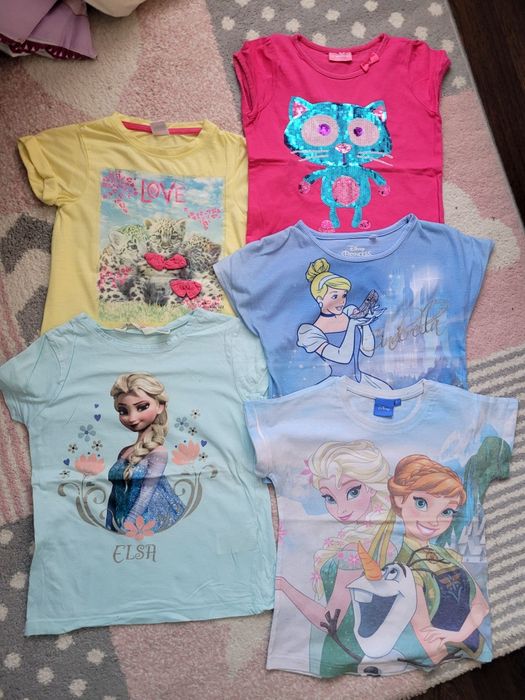 Set tricouri 6-8 ani, 122-128 cm