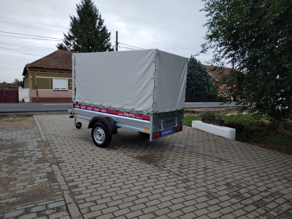 Remorca Repo RDS+Prelata 2,4x1,25m Basculabila 750kg