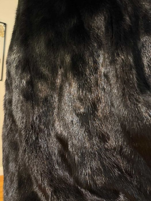 Haină blană naturală vizon (nurcă americană) Black Diamond impecabilă