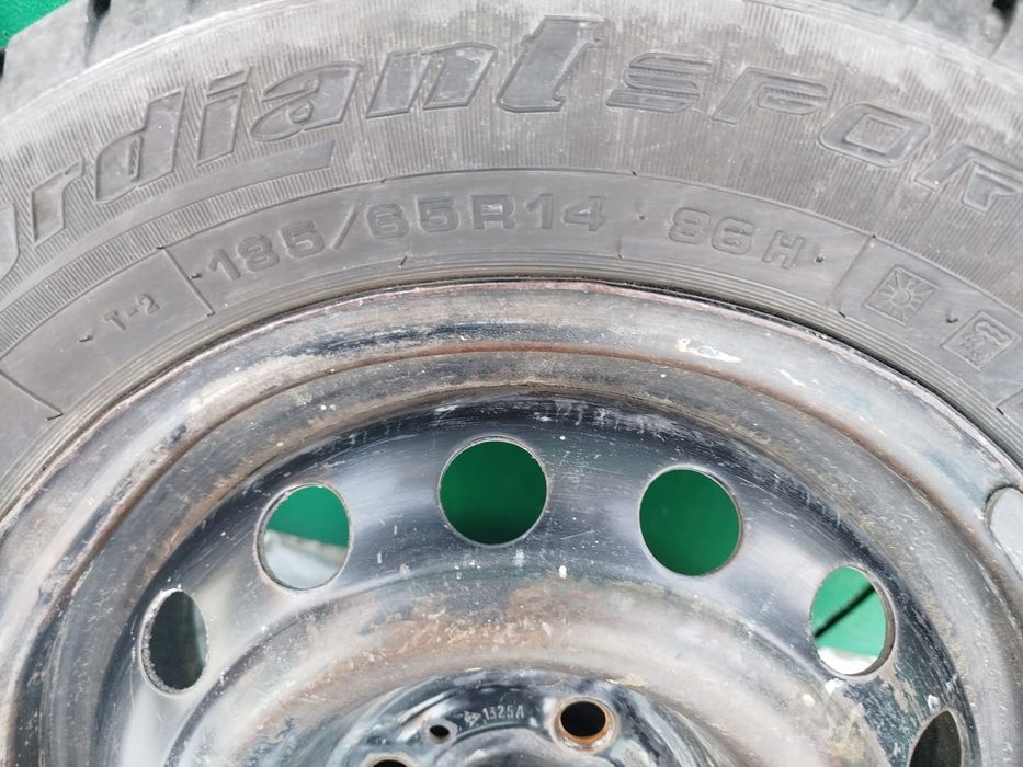 Продам диски с резиной r14. 4/100