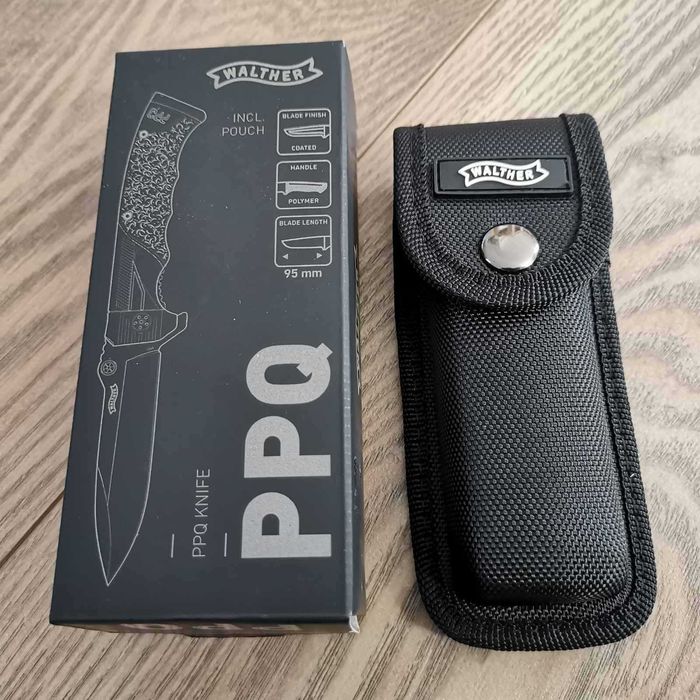 Сгъваем тактически нож с калъф Walther PPQ стомана 440C