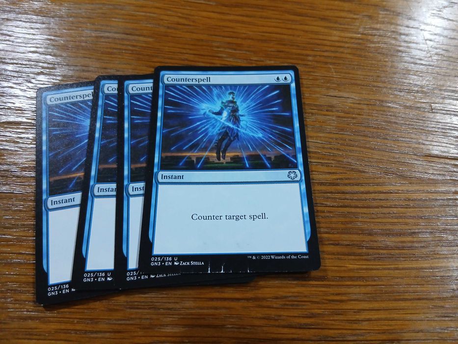 set 4 carti joc Counterspell (GN3) pt Magic The Gathering