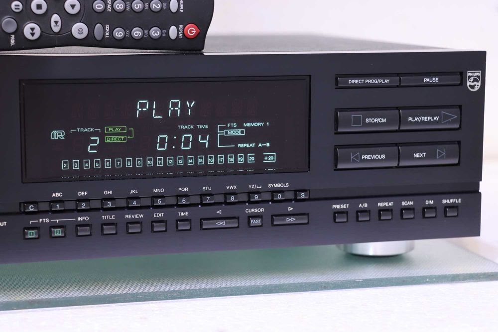 CD Player Vintage Philips CD850, Telecomandă.