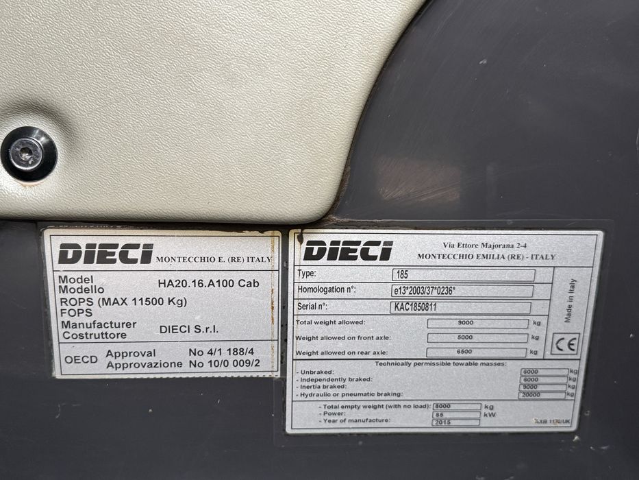 Încărcător telescopic Dieci Agristar 37.7