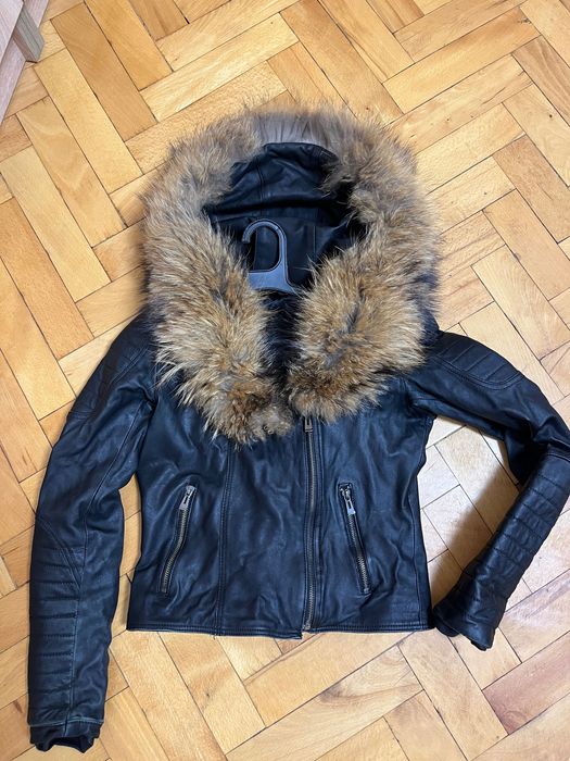 Кожено яке с пух