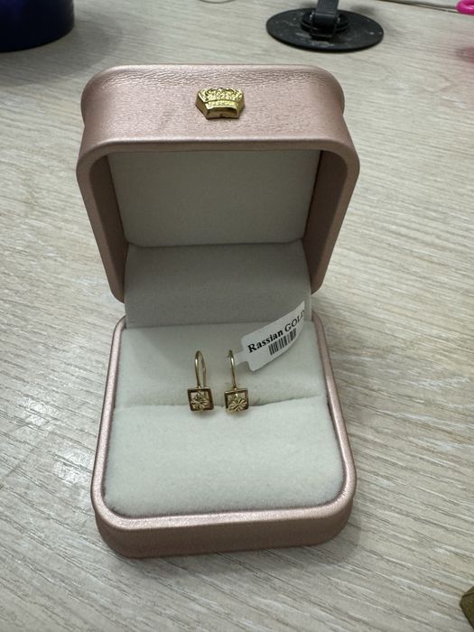 Серьги золото 585 пробы