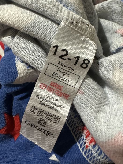 Пижамки George 3бр. момче