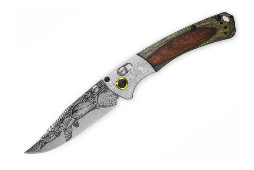 Cutit Benchmade Mini Crooked River Art Series - Livrare Gratuita