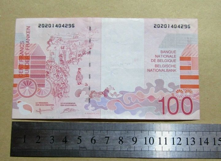 Bancnotă James Ensor 100 de franci Belgieni!