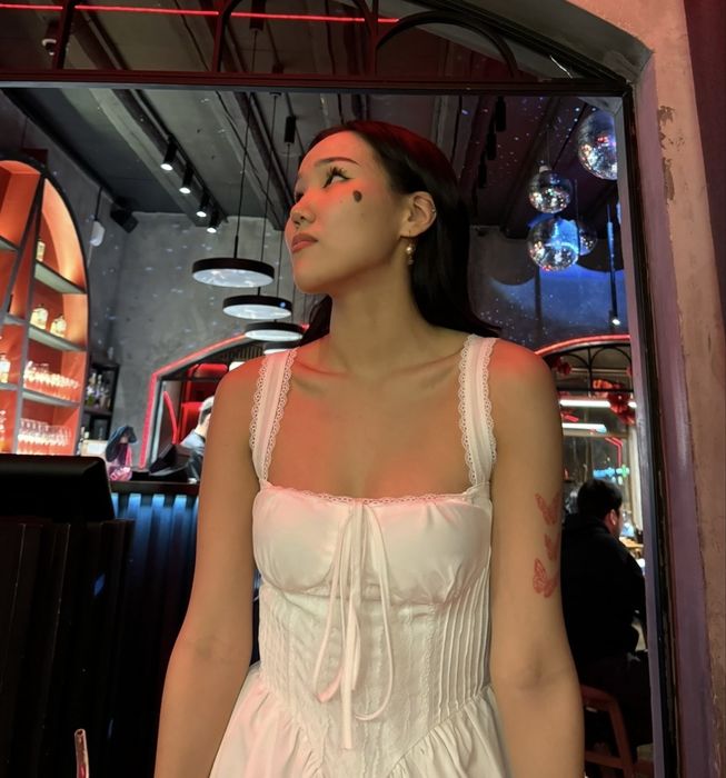 Летнее белое платье