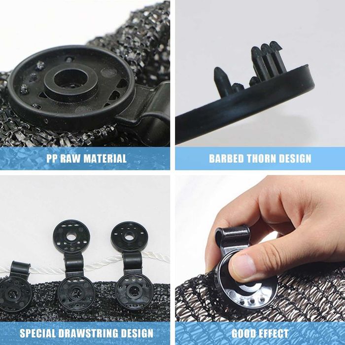 Мрежа за засенчване 1,0 x 10 м 80 %-ос покритие, с щипки за закрепване