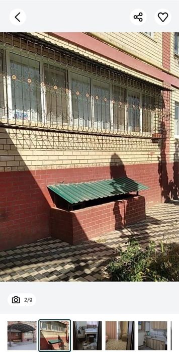 Янгихаёт 8 худудда 2 хона 2х6 балконли 73 кв уй срочно сотилади