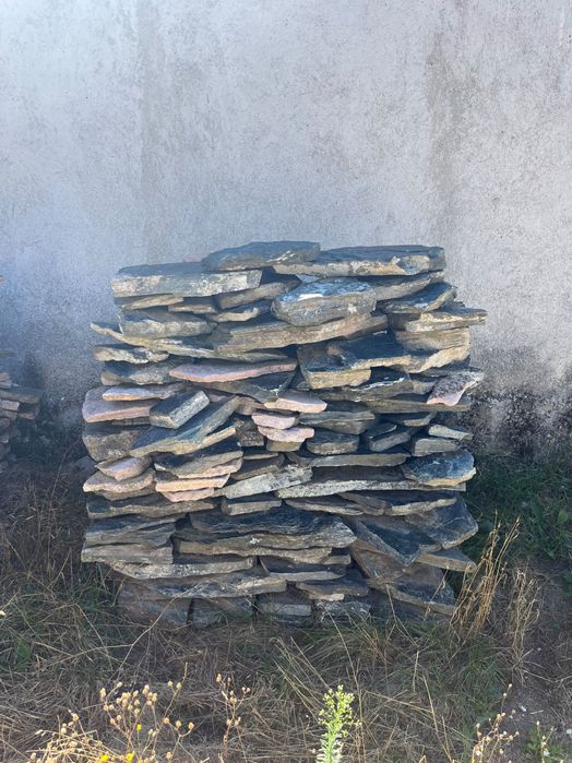 Плочки сив камък за двор и облицовка