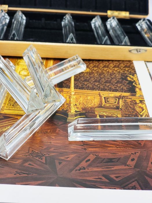 Crystal Leerdam, Антикварни фасетирани , кристални поставки за ножове