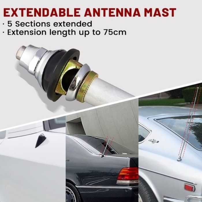 Автоматична автомобилна антена Automat– AM/FM, 12V, универсална