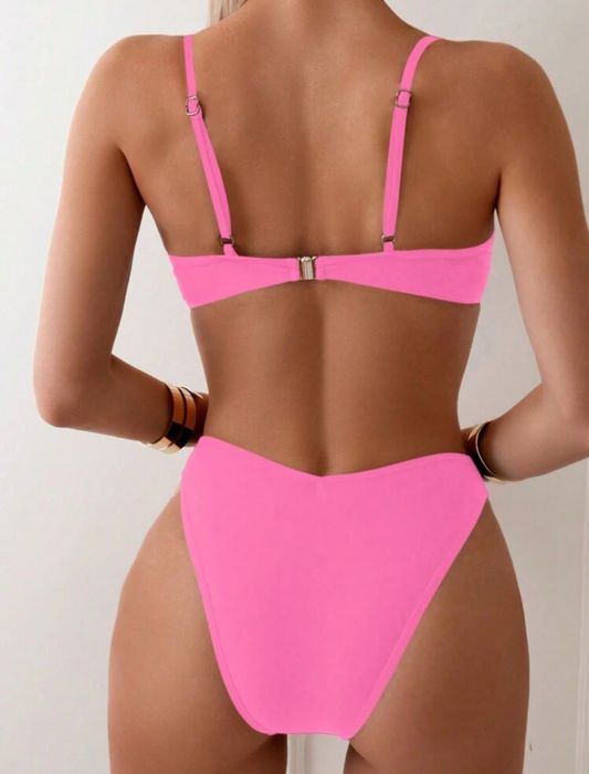 Дамдки розов бански S размер