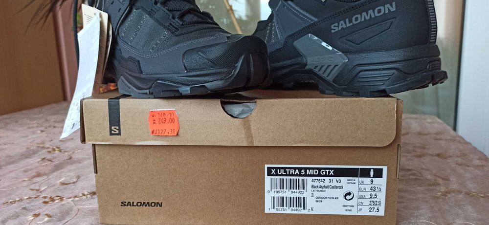 Salomon№43 1/3-210лв,Thimberland№ 43-160лв Kappa № 42-70 лв.ARO №42-35