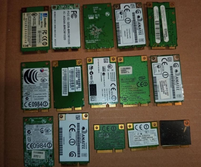 Lot 15 plăci wireless laptop