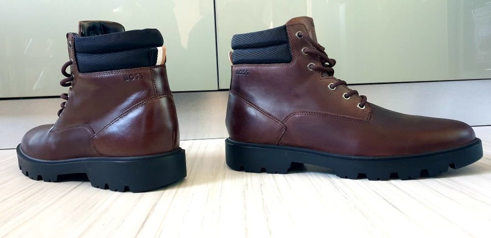 Hugo Boss Leather  / 45/29 - 29.5 см. НОВО! ОРИГИНАЛ! Мъжки Обувки!