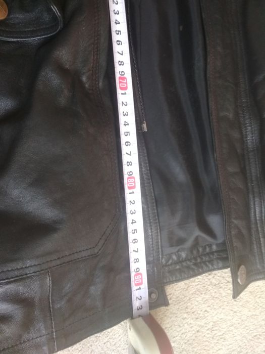 Haina de piele barbati