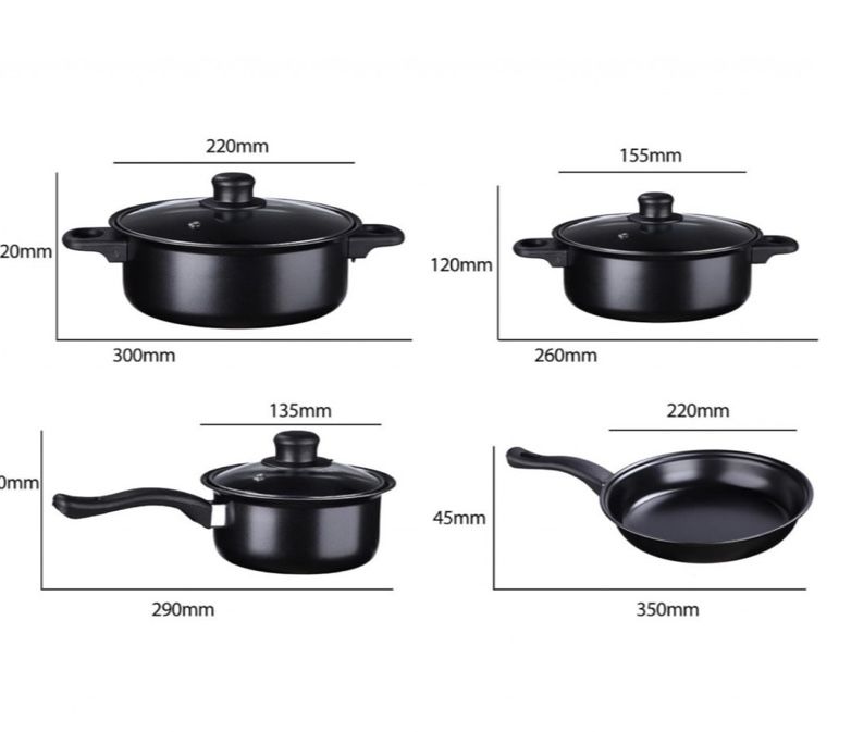 Комплект съдове за готвене от 13 части