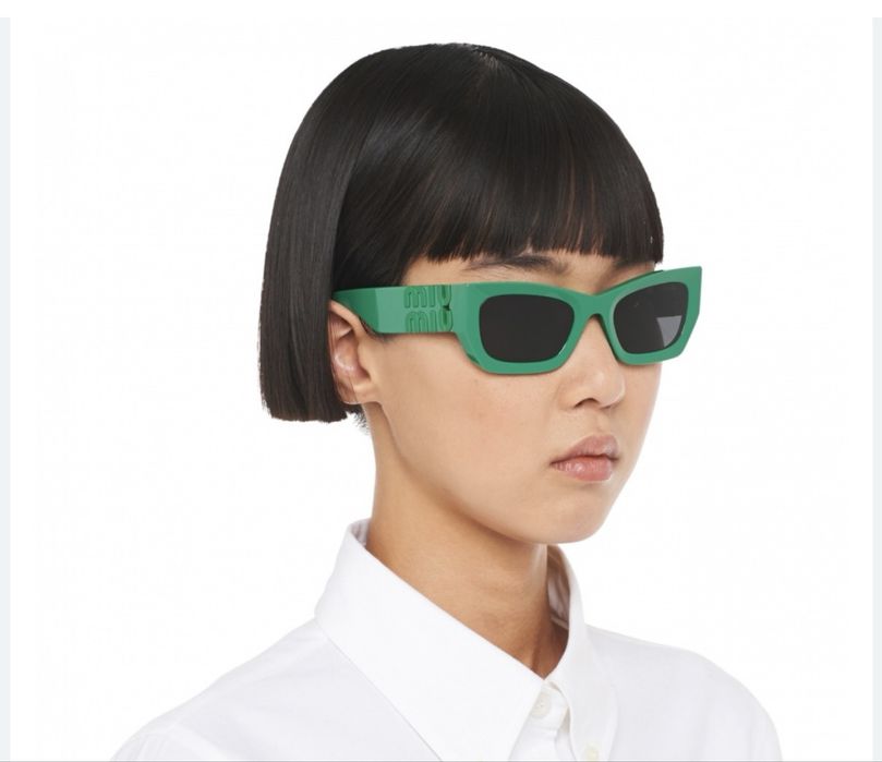 Зелени слънчеви очила Miu miu
