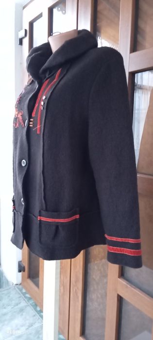 Sacou dama elegant clasic maro mărimea 48 de la Lewinger
