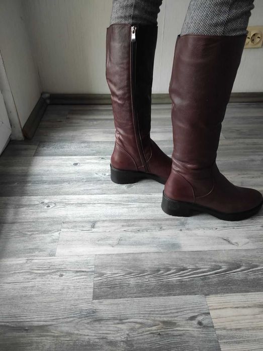 Дамски ботуши естествена кожа, нови, 37-ми номер, на Пещера