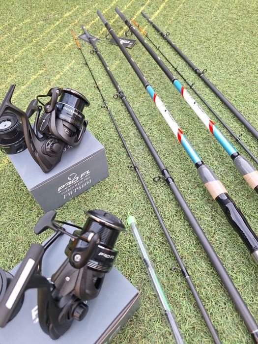 Set 2  Feeder Pro FL ROYAL 3,9m 3+3 varfuri + 2 Feeder Wind Pro FWP 60