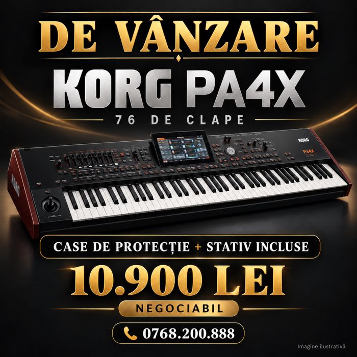 Vând KORG PA4X – 76 de clape