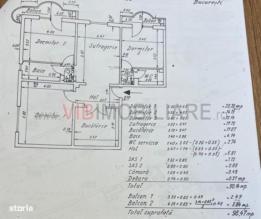 4 Camere - 13 Septembrie - Aleea Botorani