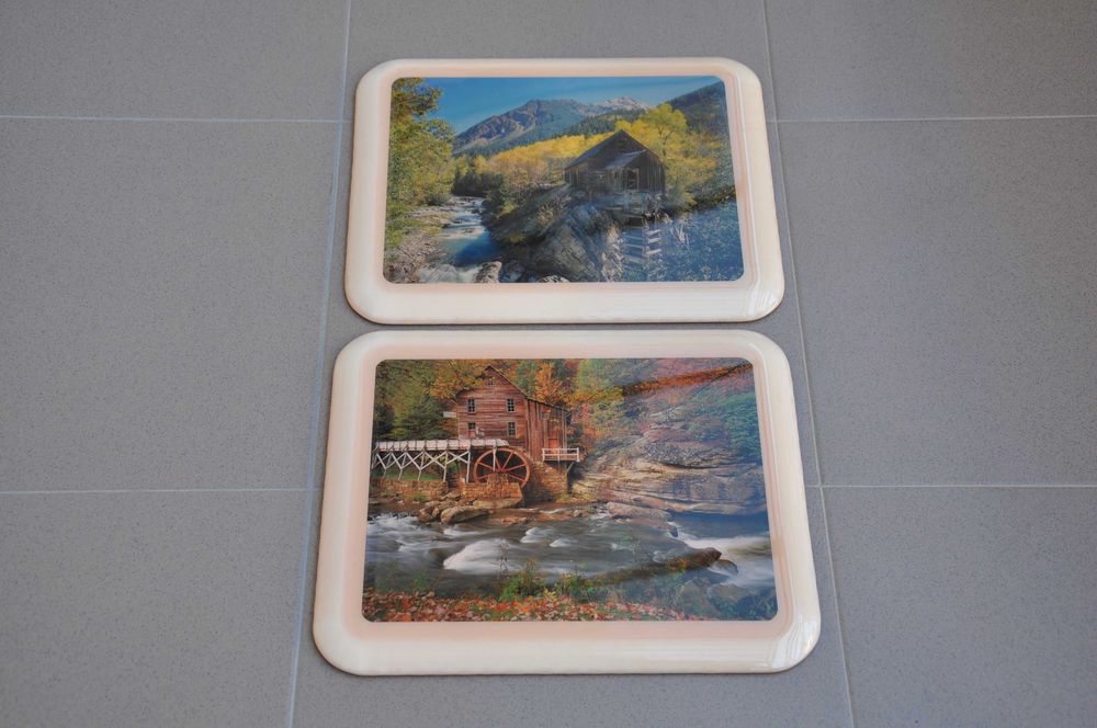 Tablou pictura peisaj ceramica