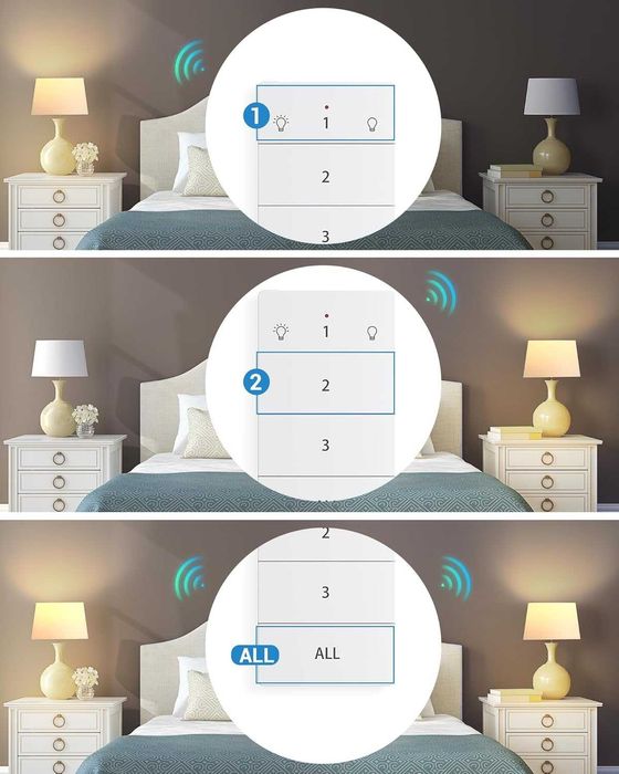 НОВИ! 2 броя Безжични контакти с дистанционно + стенен бутон, 3680W