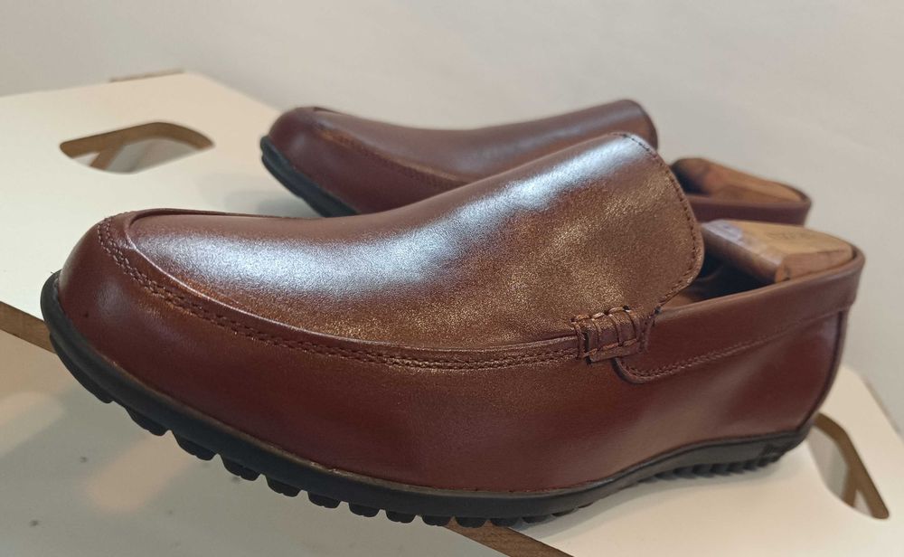 Pantofi loafer 42 41 slip on Battisto Lascari NOI piele naturala moale