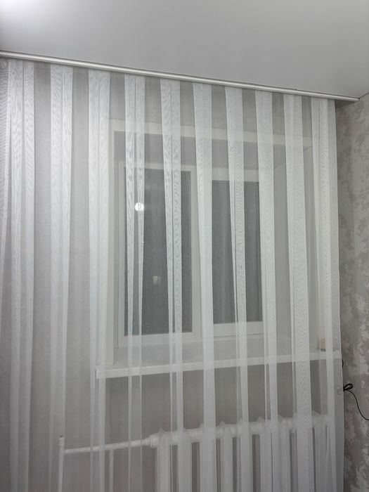 Продам белый тюль лен