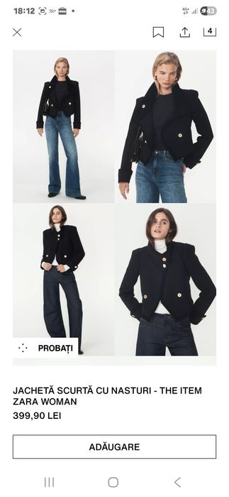 Vând următoarele sacouri,o singura purtare,mărimea xs,preț 200