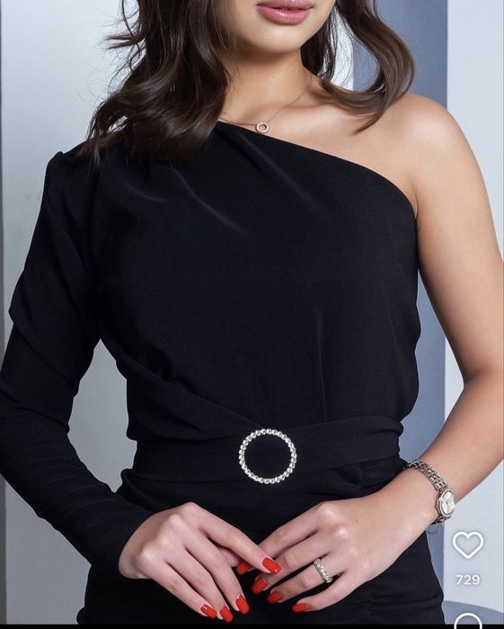 Платье вечернее на одно плечо