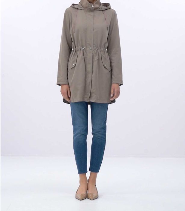 Geaca dama Parka, masura S/36, nou cu eticheta, gri deschis