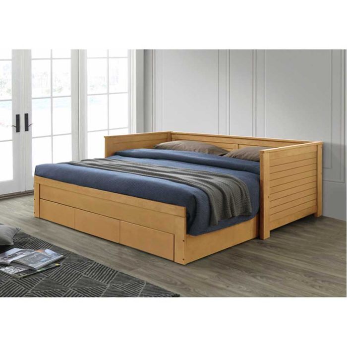 Pat extensibil cu 2 saltele