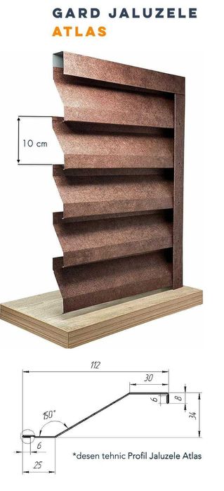 Garduri din panou stil jaluzele de diferite modele si dimensiuni