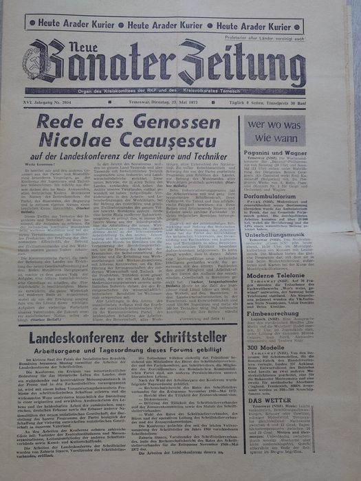 Vand ziare vechi Drapelul rosu 1972 , Scanteia din 1970