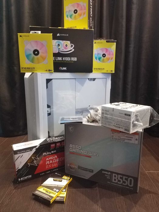 Pc Nou Ryzen 5 5600x,Rx6600,32Gb,1tb nvme.Plug and Play!