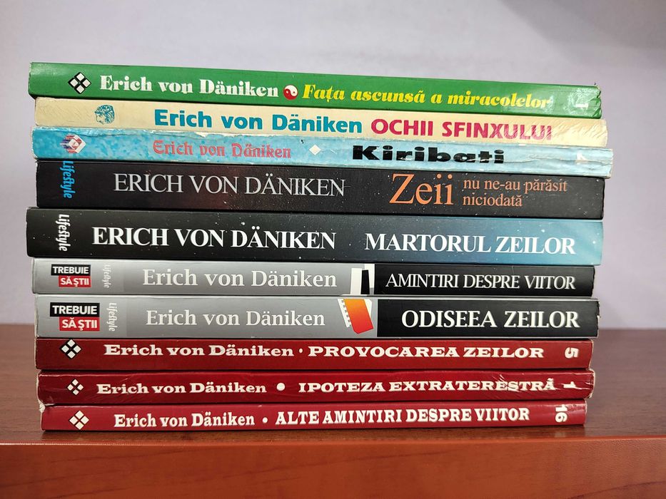 Erich Von Daniken – 10 titluri (ezoterism) + 4 de Ch. Berlitz (bonus)