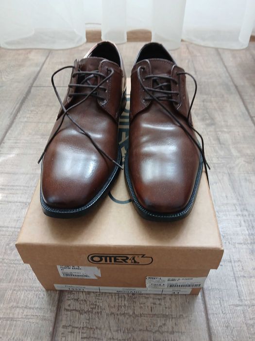 Pantofi barbati piele cognac