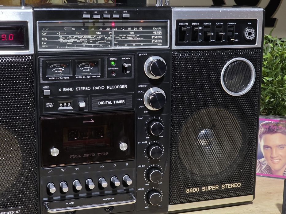 Boombox UNIVERSUM SENATOR super 8800, radio casetofon portabil, retro hi-fi ctr-2188, servisat
