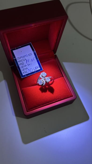 Кольцо серебро 925