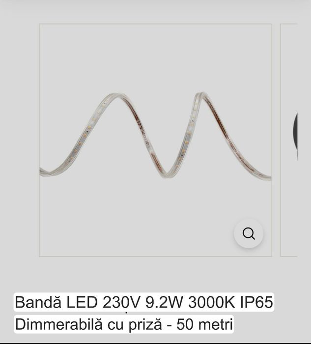 Bandă Led 50m . Ideal pentru spații mari