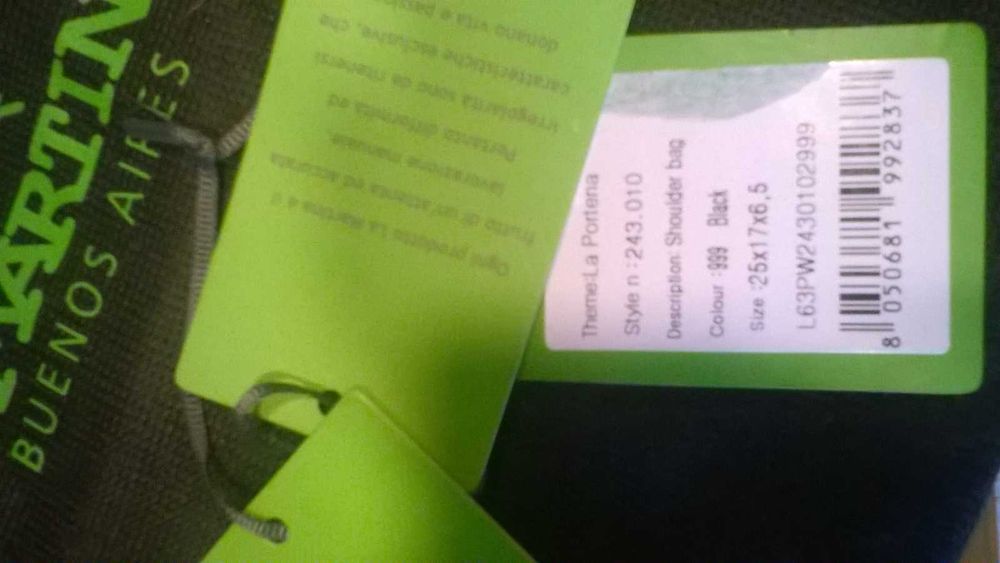 poseta geanta umar LA MARTINA noua piele naturala  neagra pret 750 lei