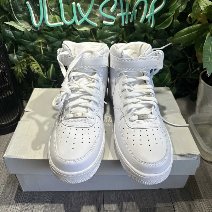 #SALE# Nike Air Force 1 Mid Triple White - Verificare Colet -