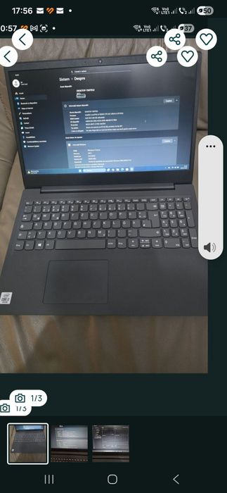 Lenovo, i3-1005G1, ram 8gb, ssd 256gb, bat 2h